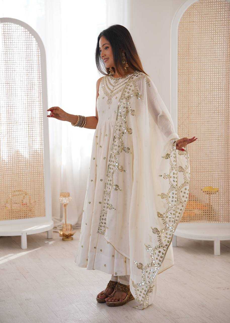 YNF Wholesale Heavy Roman Silk Embroidery Gowns KESH499 038 | Surat Manufacturer