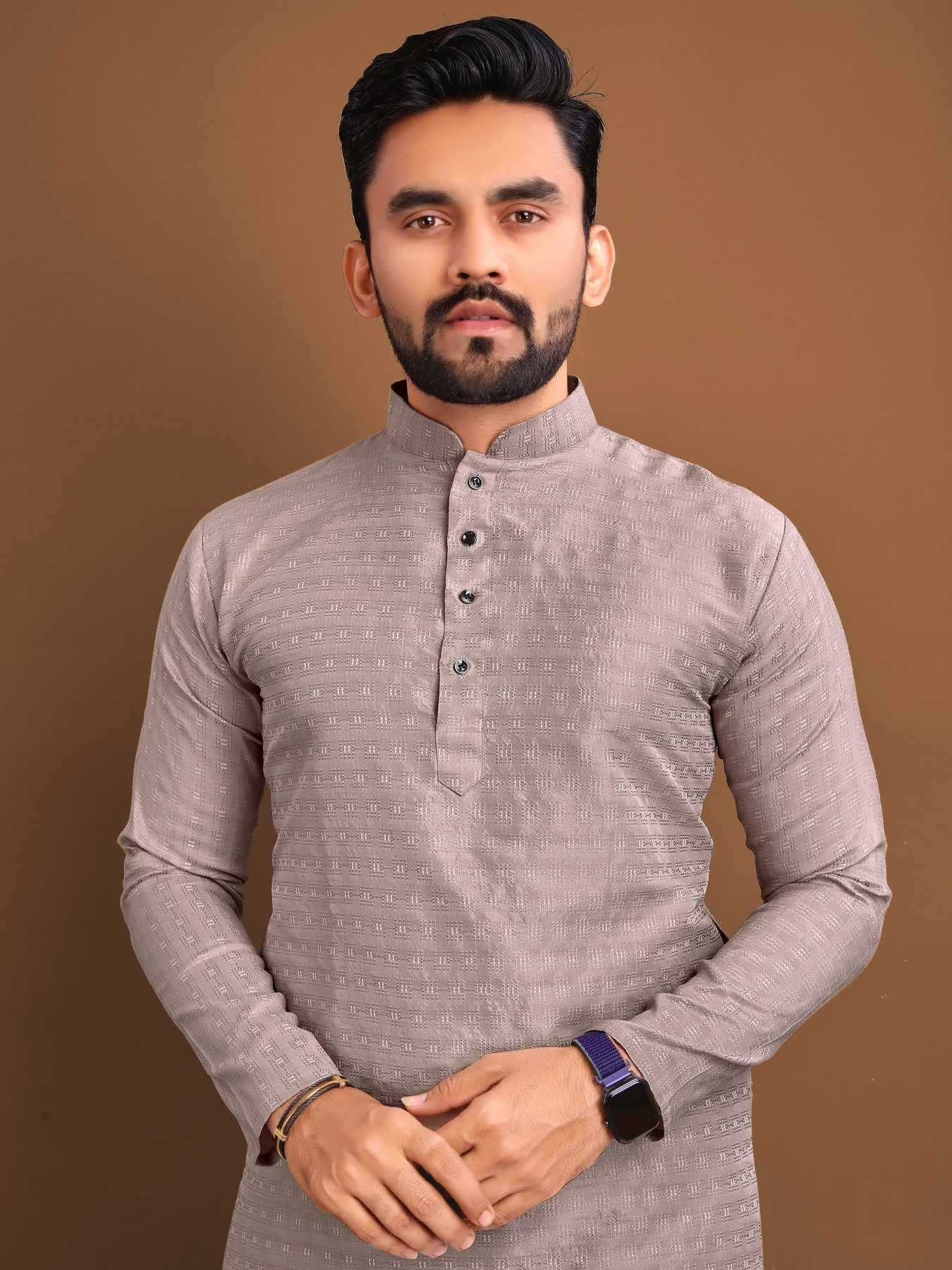 YNF Wholesale Jacquard Mens Kurtas KESH747 POSHAK | Surat Manufacturer