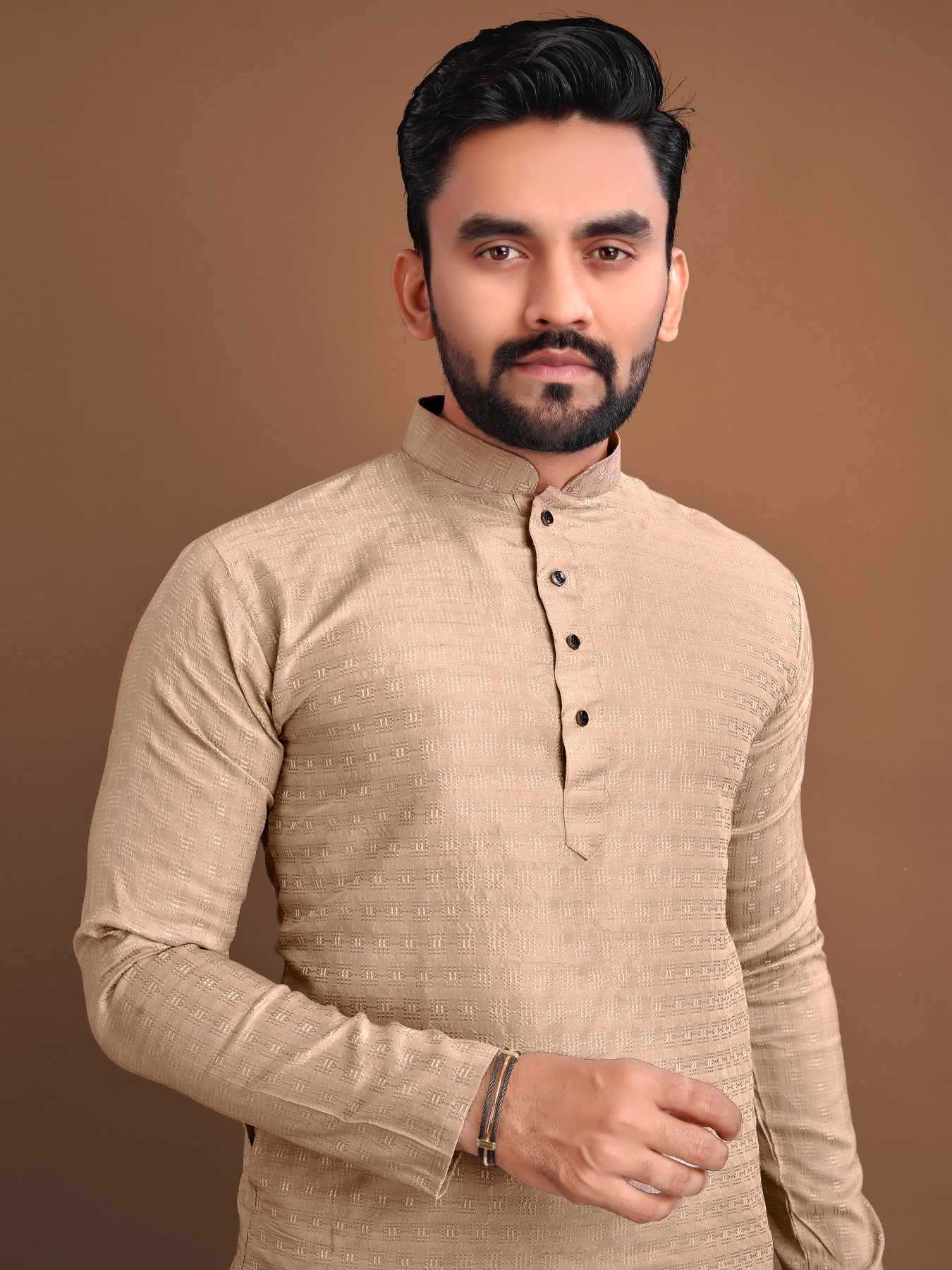 YNF Wholesale Jacquard Mens Kurtas KESH747 POSHAK | Surat Manufacturer