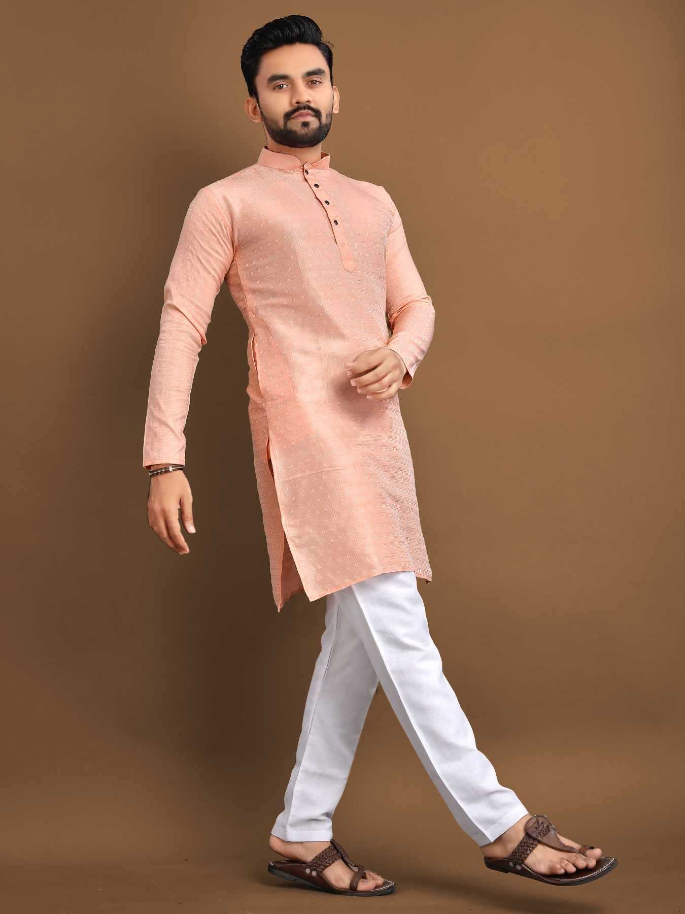 YNF Wholesale Jacquard Mens Kurtas KESH747 POSHAK | Surat Manufacturer
