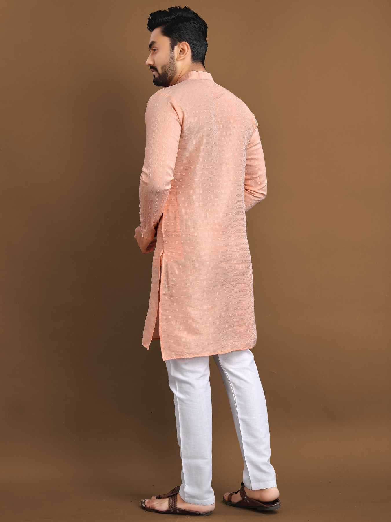 YNF Wholesale Jacquard Mens Kurtas KESH747 POSHAK | Surat Manufacturer