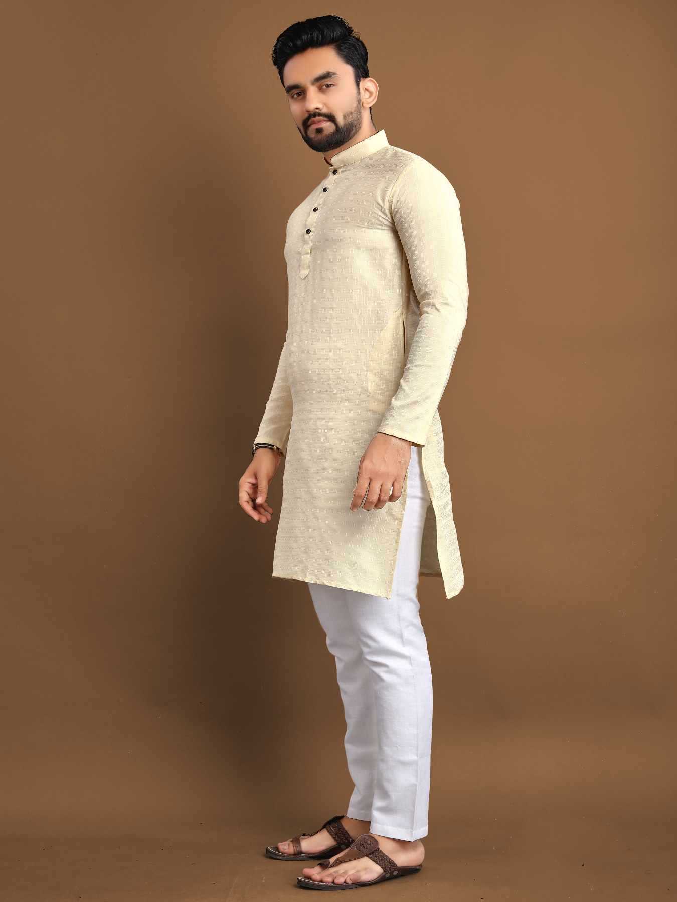 YNF Wholesale Jacquard Mens Kurtas KESH747 POSHAK | Surat Manufacturer