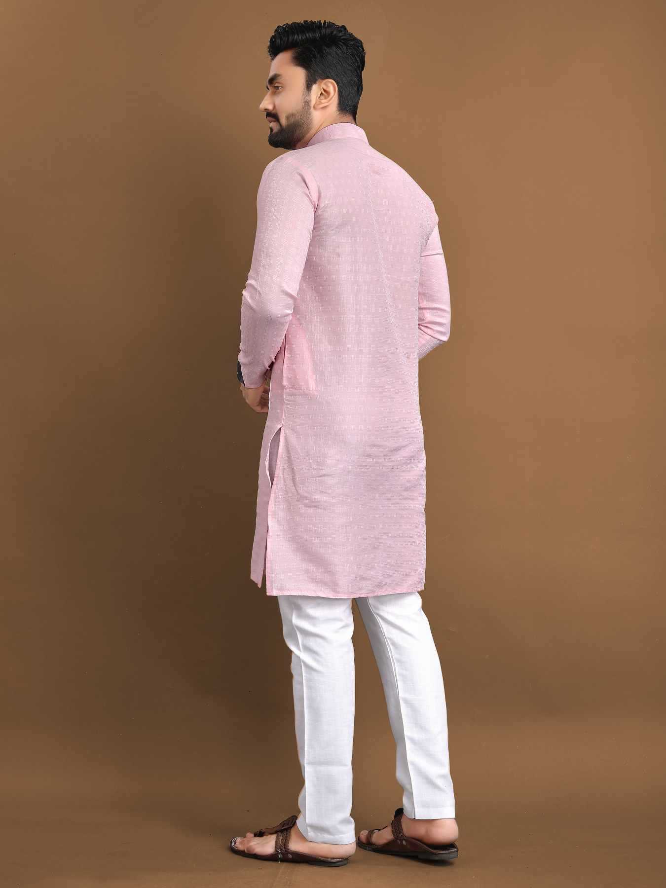 YNF Wholesale Jacquard Mens Kurtas KESH747 POSHAK | Surat Manufacturer