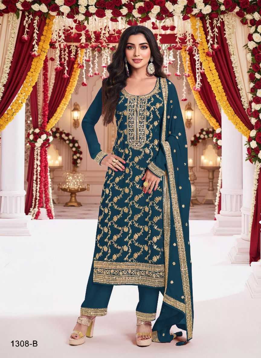 YNF Wholesale Jacquard Unstitched Suits RIN236 1306 | Surat Manufacturer