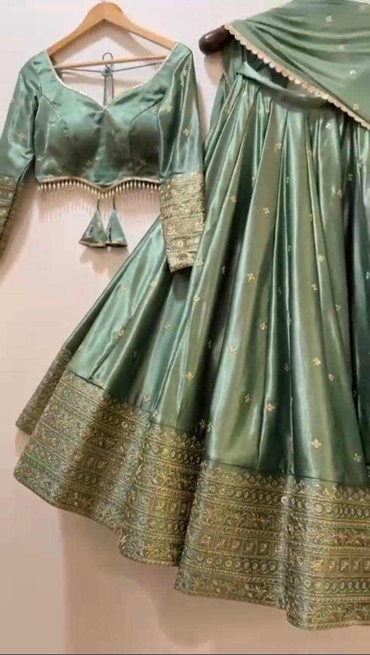 YNF Wholesale Japan Sartin Designer Lehenga RIN162 395 | Surat Manufacturer