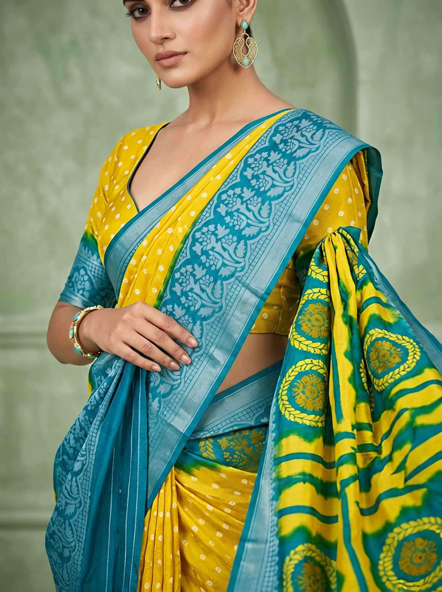 YNF Wholesale Kora Silk Kora Silk Sarees KESH673 GOLD DUST BRASSO | Surat Manufacturer