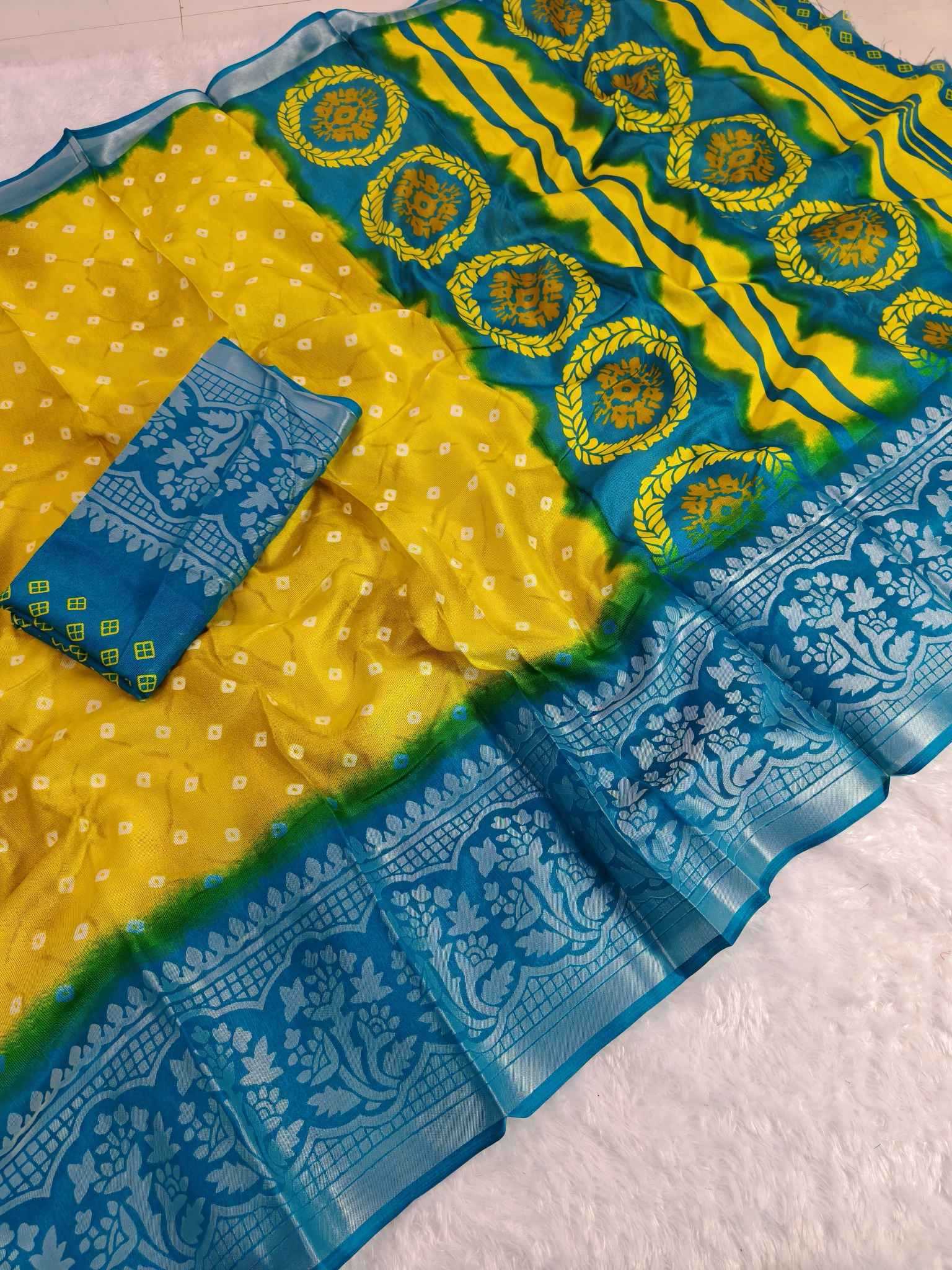 YNF Wholesale Kora Silk Kora Silk Sarees KESH673 GOLD DUST BRASSO | Surat Manufacturer