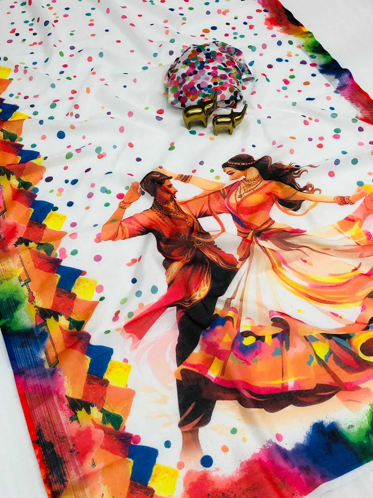 YNF Wholesale Linen Printed Sarees KESH673 HOLI SPECIAL | Surat Manufacturer