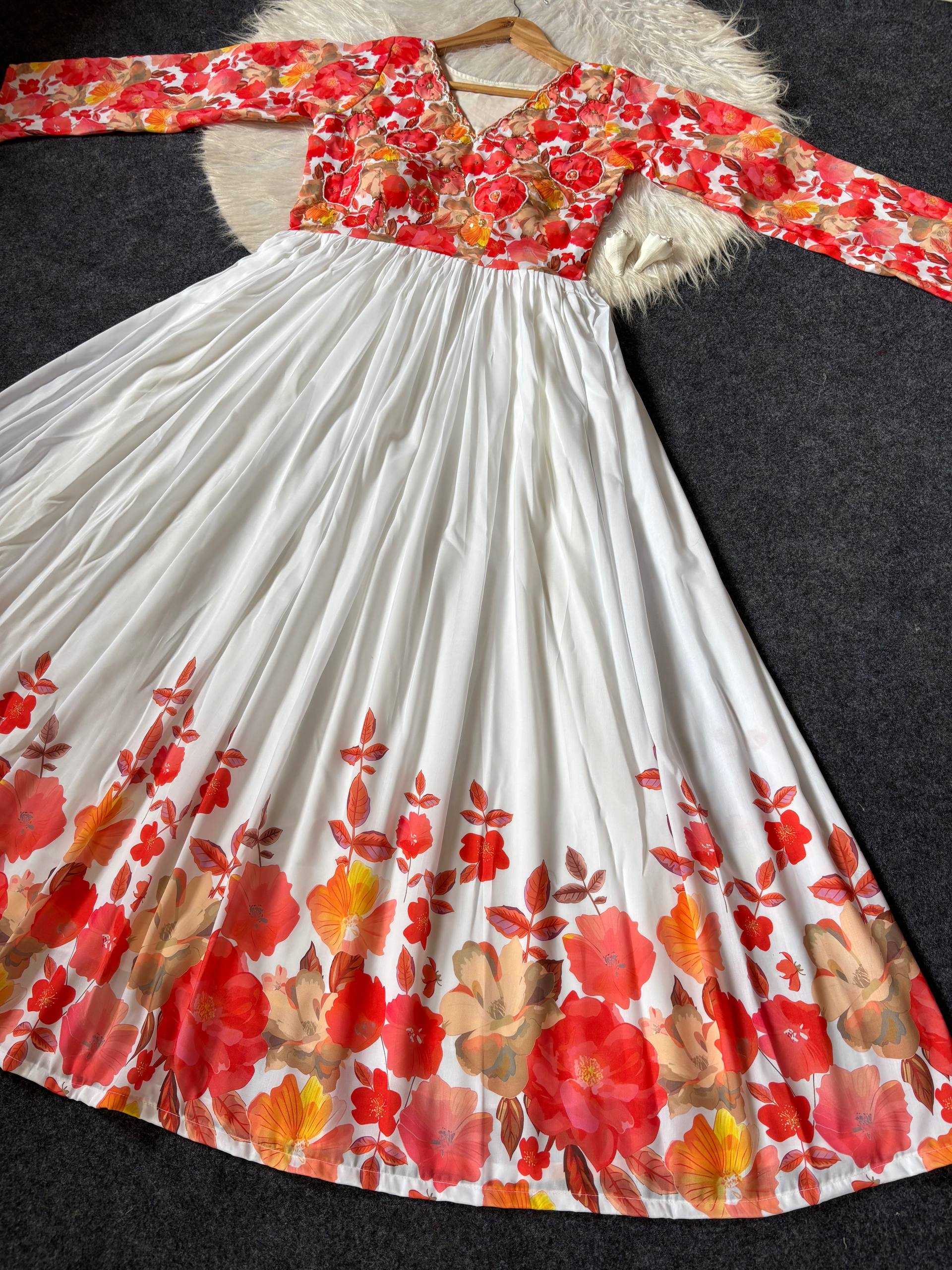 YNF Wholesale Maslin Printed Gowns KESH485 120 | Surat Manufacturer