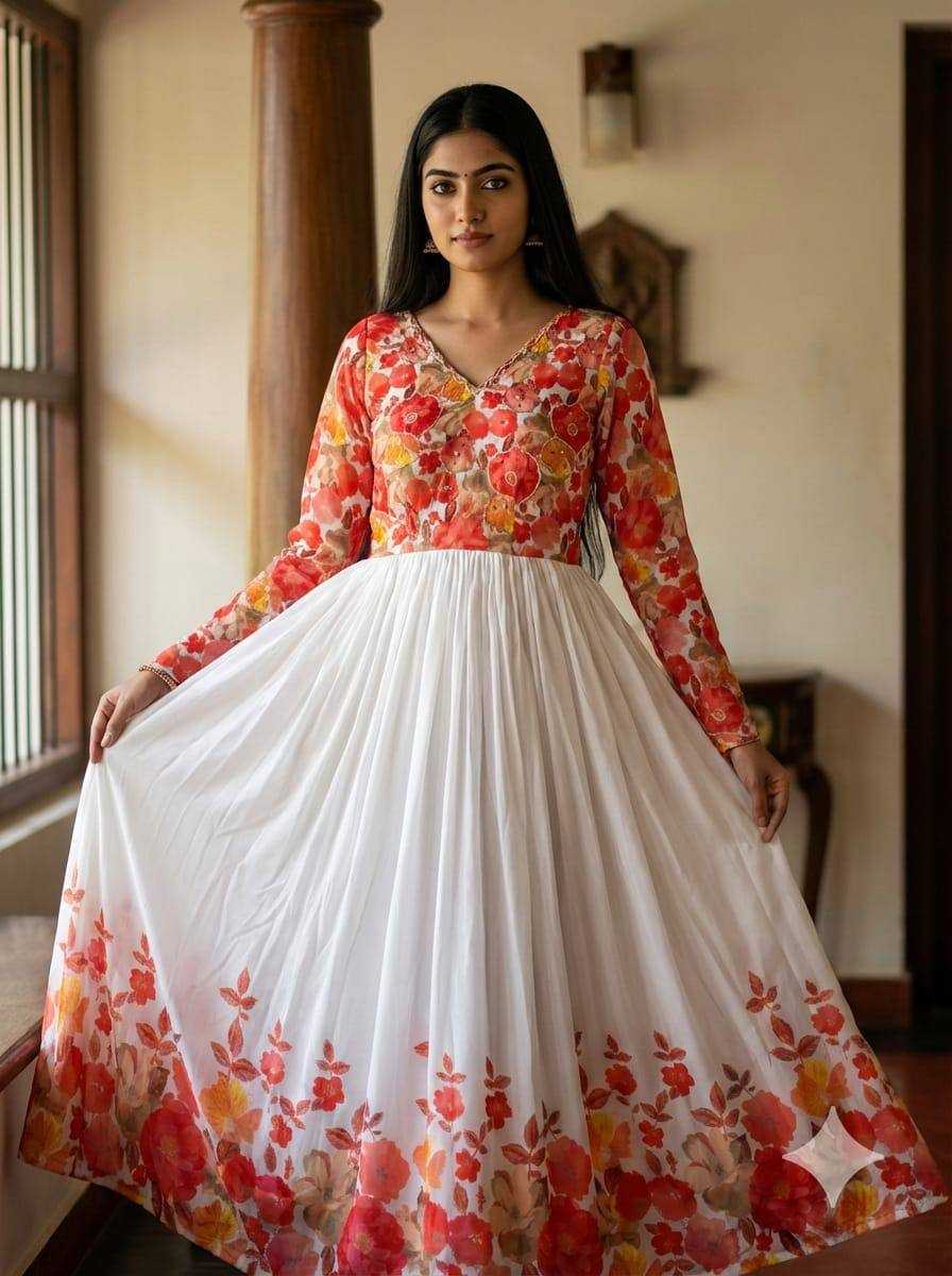 YNF Wholesale Maslin Printed Gowns KESH485 120 | Surat Manufacturer