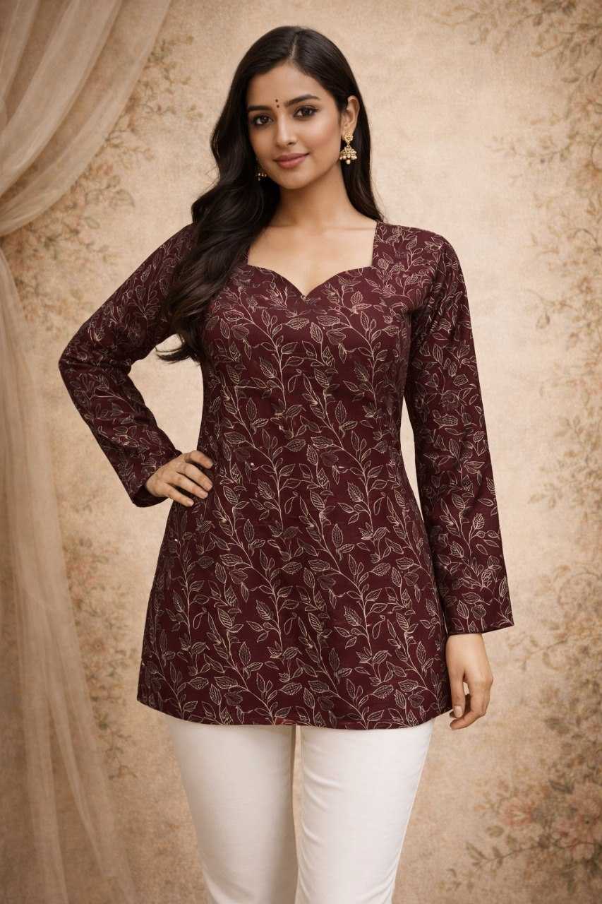 YNF Wholesale Maslin Printed Kurtis RIN227 RJ-33 | Surat Manufacturer