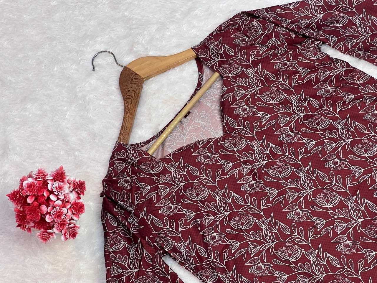 YNF Wholesale Maslin Printed Kurtis RIN227 RJ-33 | Surat Manufacturer