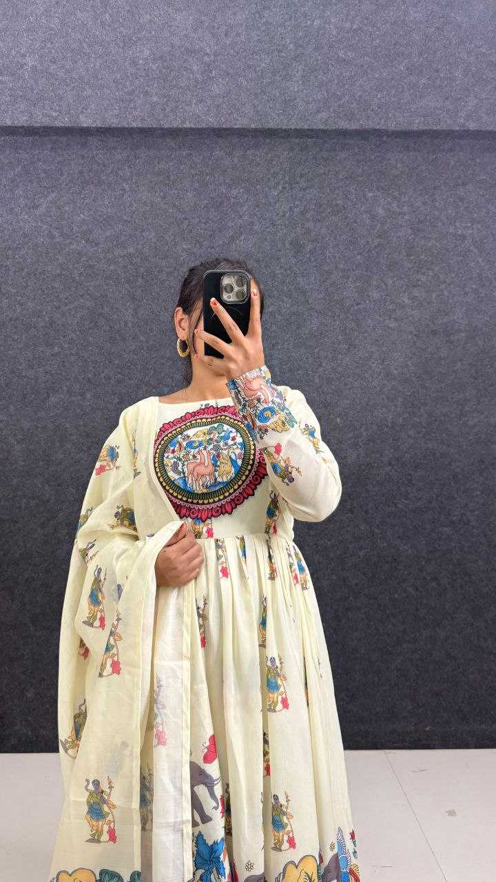 YNF Wholesale Muslin Printed Gowns KESH103 ANIMAL | Surat Manufacturer