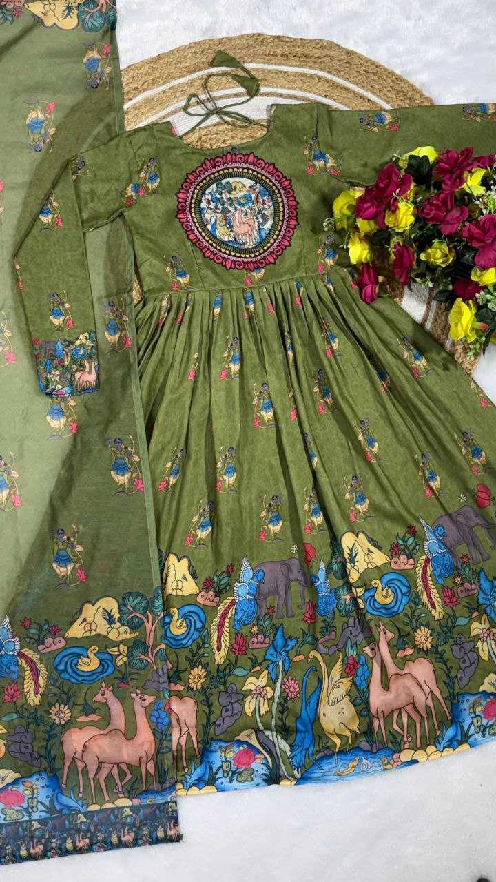 YNF Wholesale Muslin Printed Gowns KESH103 ANIMAL | Surat Manufacturer