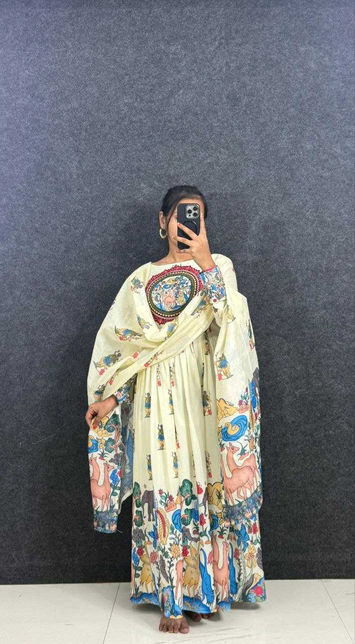 YNF Wholesale Muslin Printed Gowns KESH103 ANIMAL | Surat Manufacturer