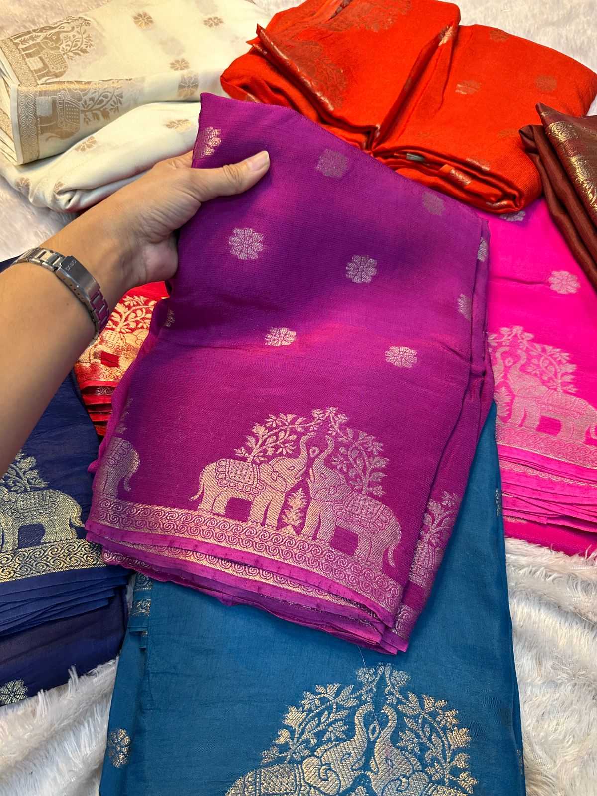 YNF Wholesale Muslin Silk Traditional Silk Sarees KESH671 Amaira | Surat Manufacturer
