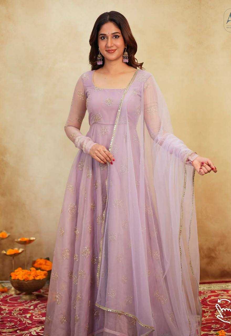 YNF Wholesale Organza Embroidery Gowns KESH104 TD-6096 | Surat Manufacturer