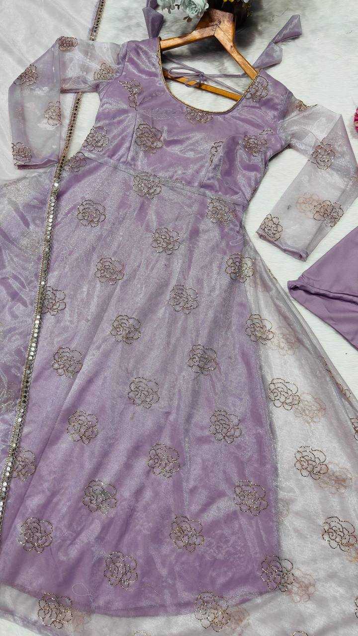 YNF Wholesale Organza Embroidery Gowns KESH104 TD-6096 | Surat Manufacturer
