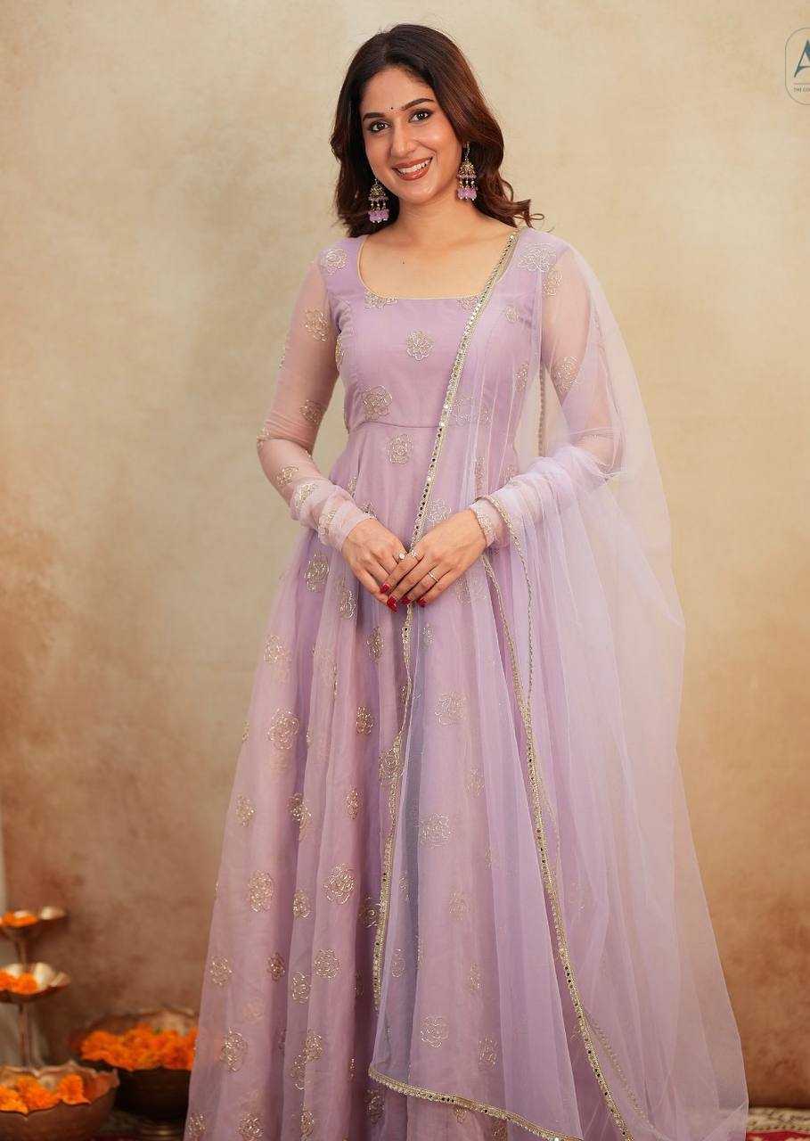 YNF Wholesale Organza Embroidery Gowns KESH104 TD-6096 | Surat Manufacturer