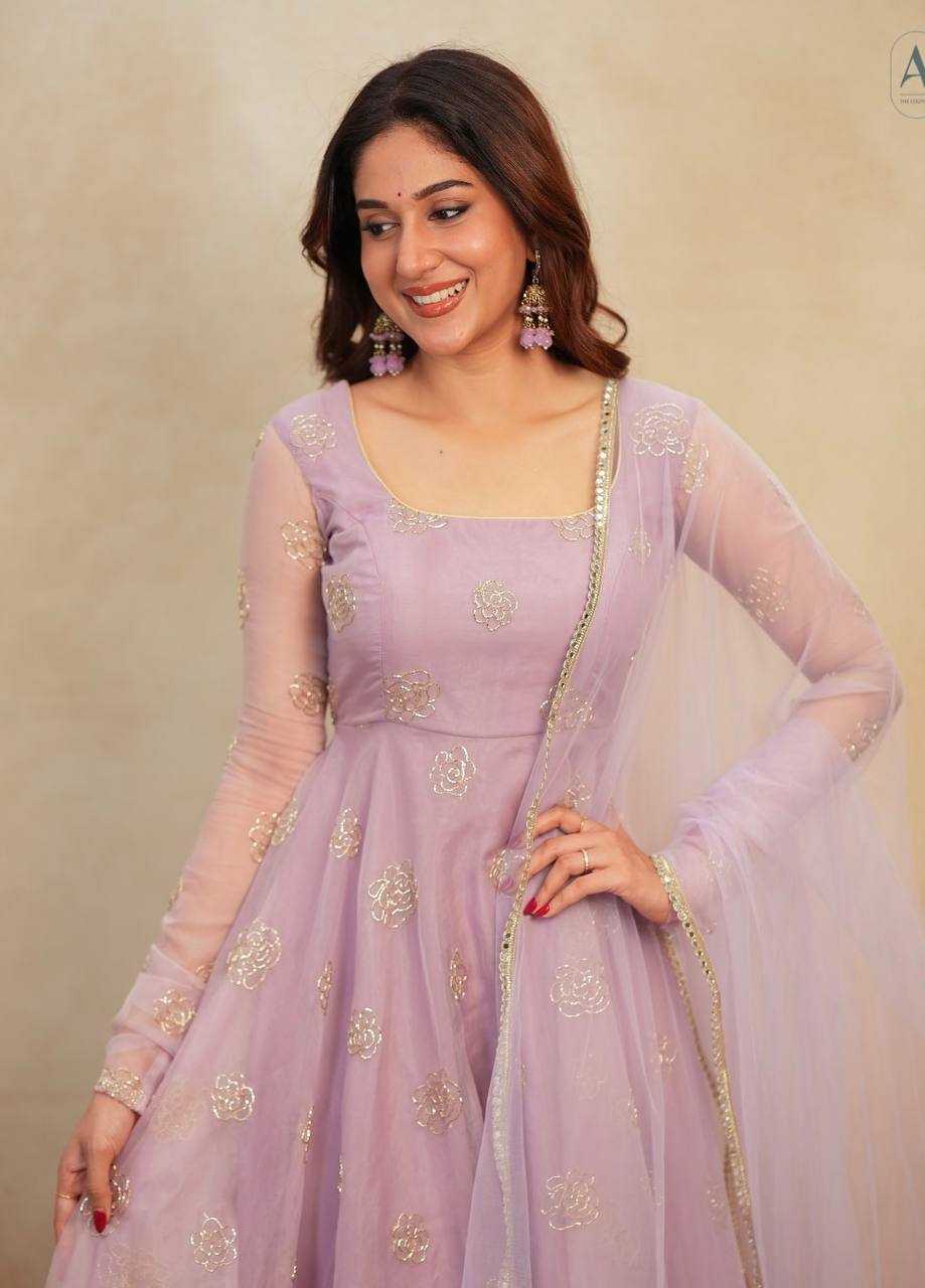 YNF Wholesale Organza Embroidery Gowns KESH104 TD-6096 | Surat Manufacturer