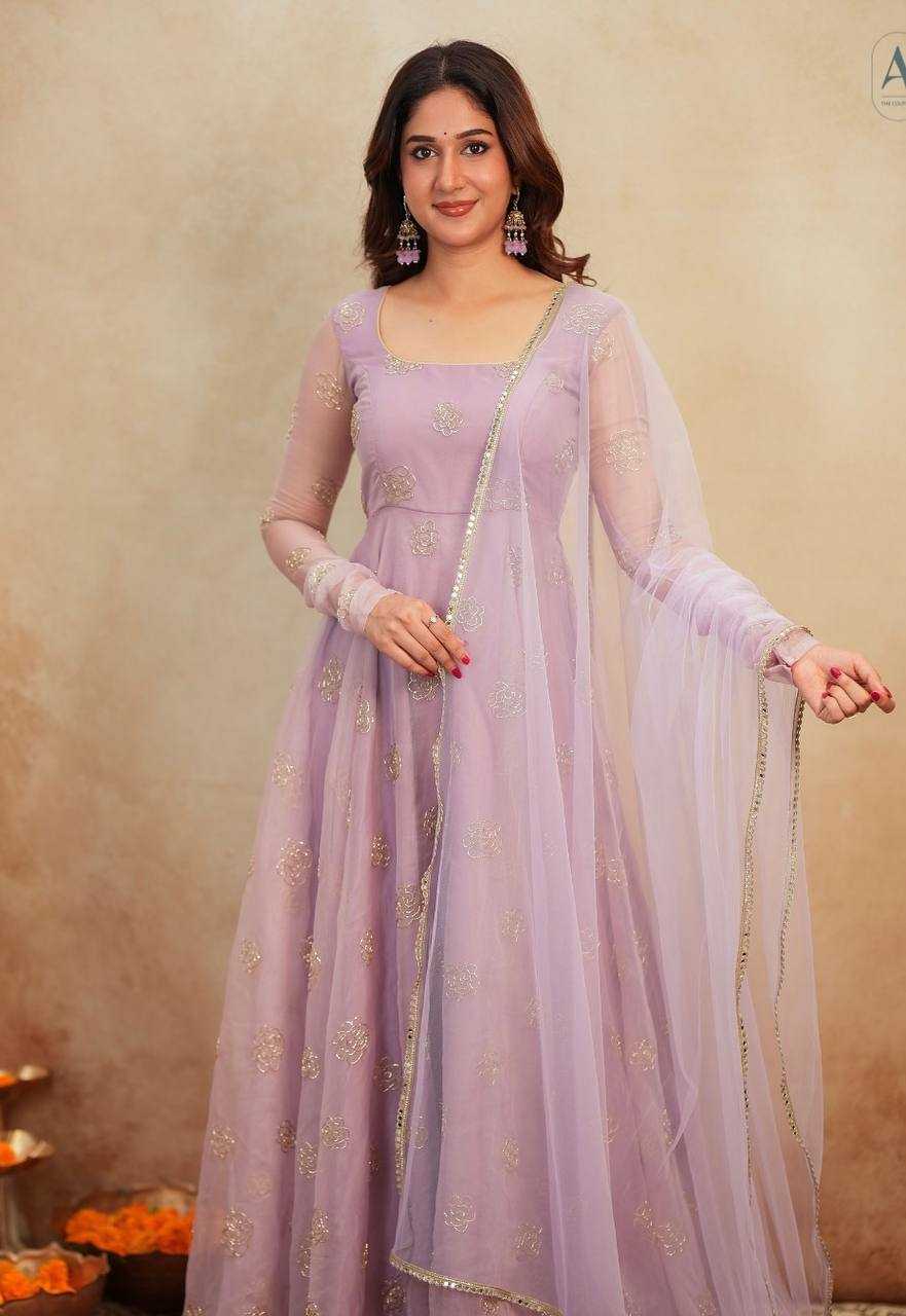 YNF Wholesale Organza Embroidery Gowns KESH104 TD-6096 | Surat Manufacturer