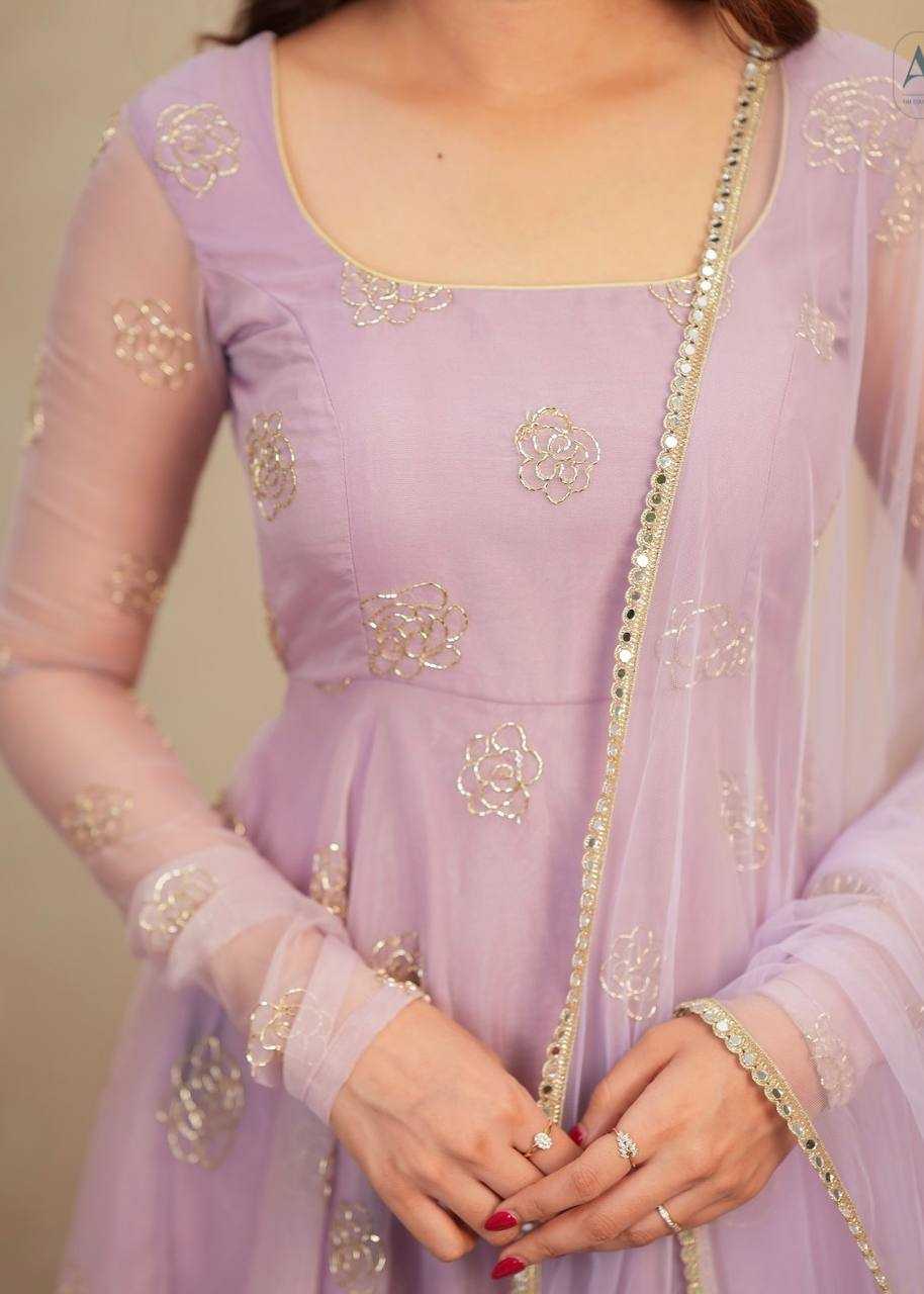 YNF Wholesale Organza Embroidery Gowns KESH104 TD-6096 | Surat Manufacturer