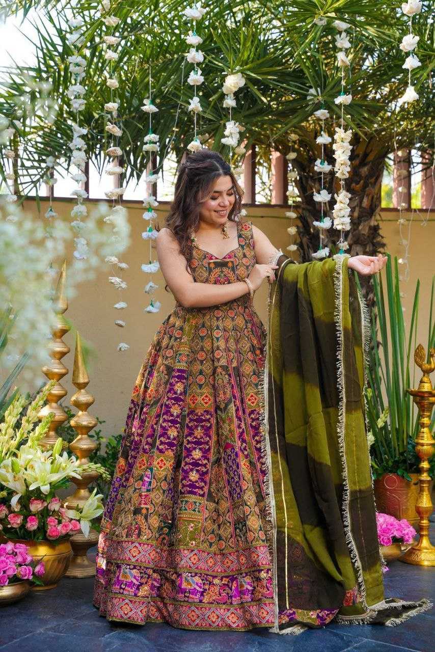 YNF Wholesale Organza Silk Printed Gowns KESH154 1191 | Surat Manufacturer
