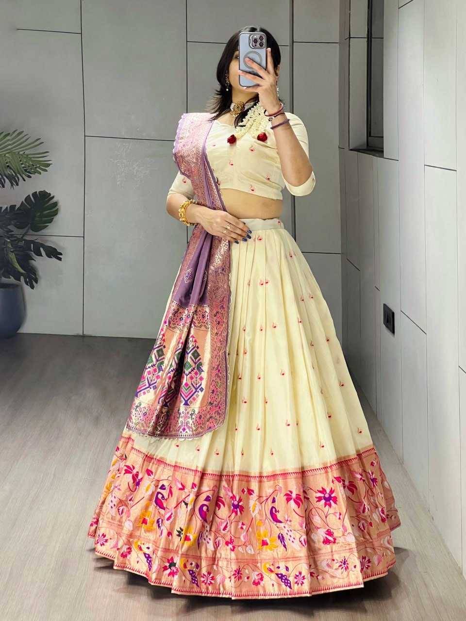 YNF Wholesale Paithani Silk Wedding Lehenga RIN119 Morbangdi | Surat Manufacturer