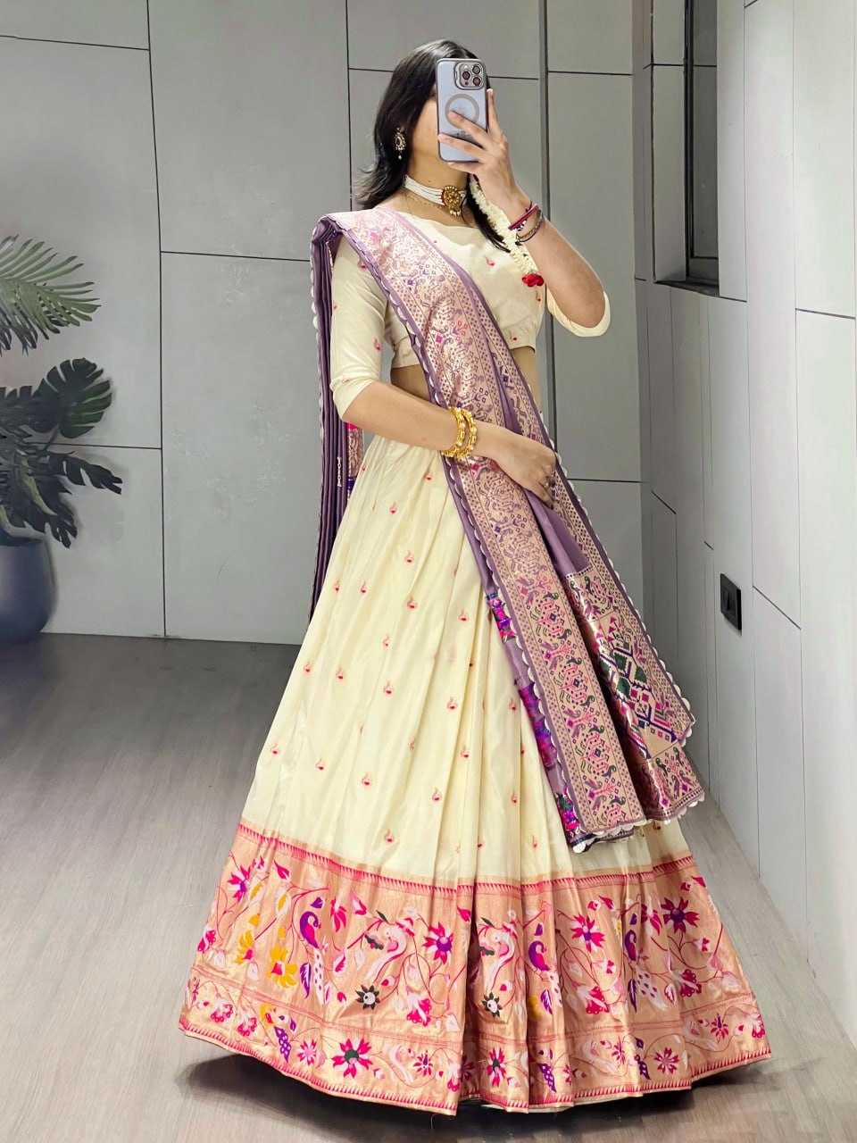 YNF Wholesale Paithani Silk Wedding Lehenga RIN119 Morbangdi | Surat Manufacturer