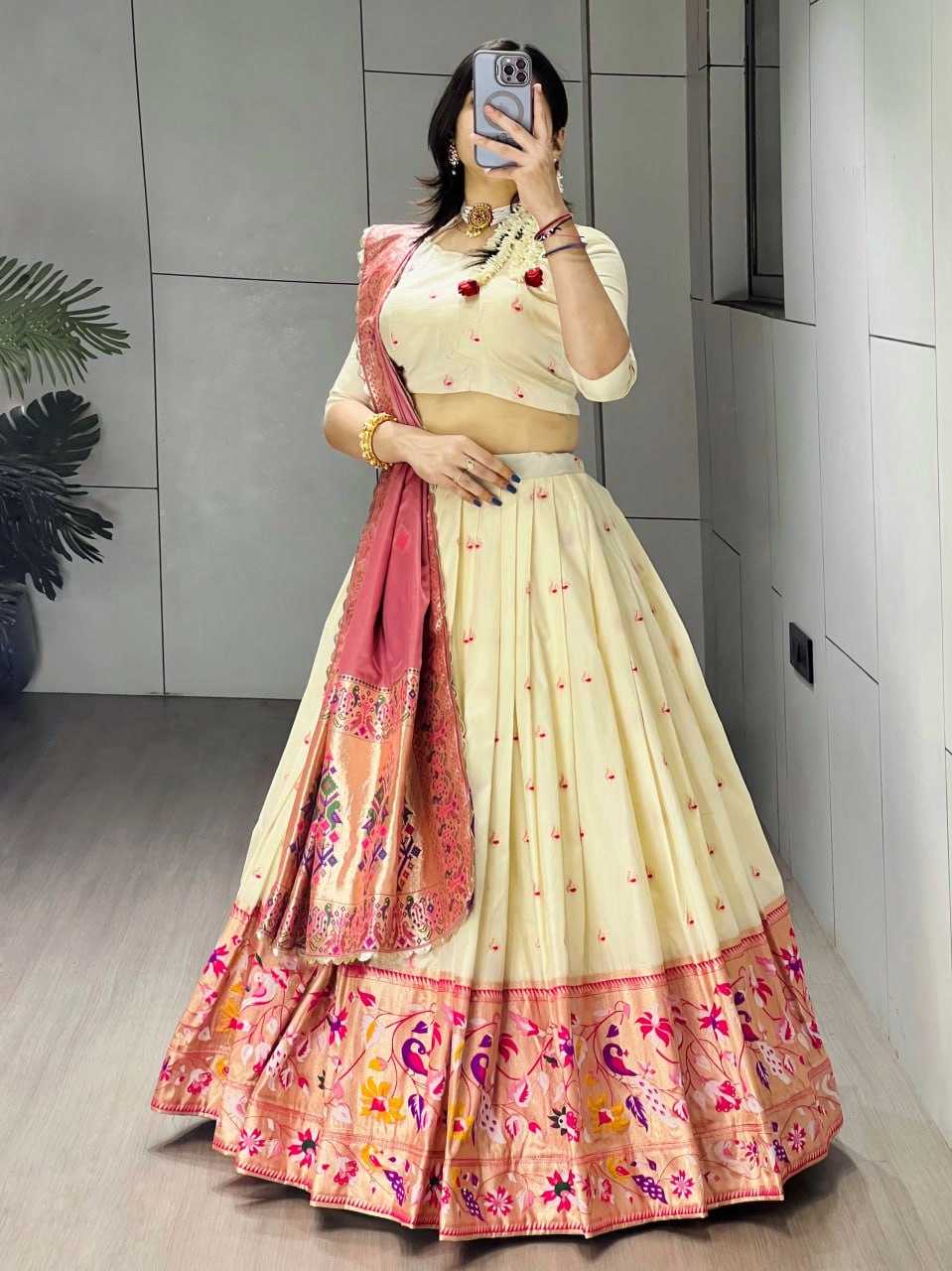 YNF Wholesale Paithani Silk Wedding Lehenga RIN119 Morbangdi | Surat Manufacturer