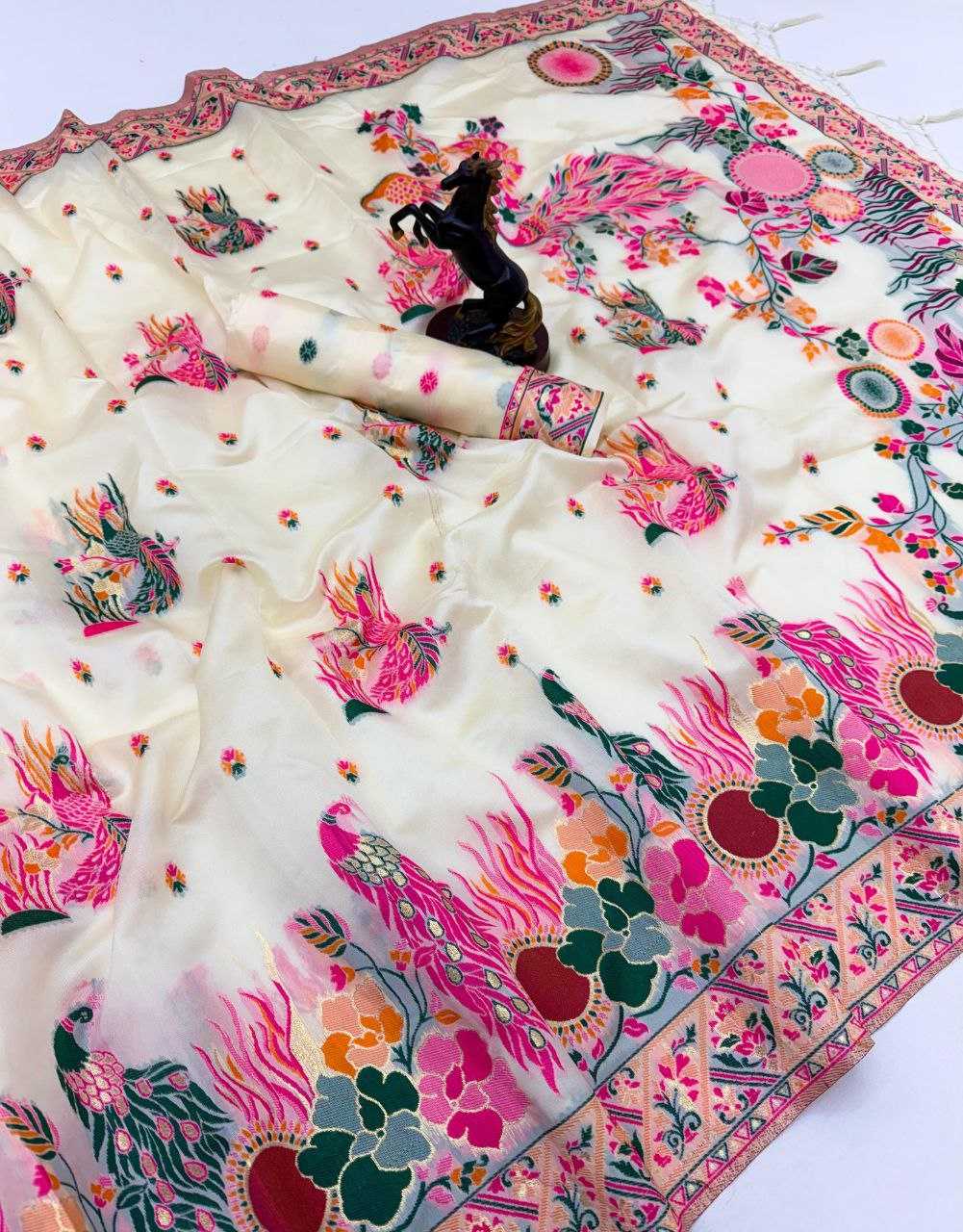 YNF Wholesale Pashmina Embroidered Sarees RIN211 PASHMINA-VOL-5 | Surat Manufacturer