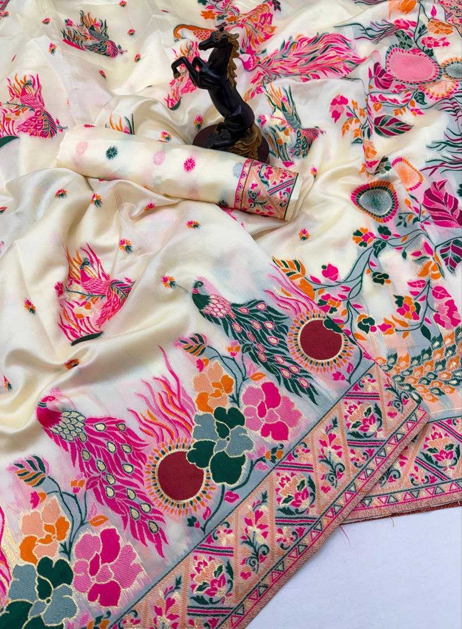 YNF Wholesale Pashmina Embroidered Sarees RIN211 PASHMINA-VOL-5 | Surat Manufacturer