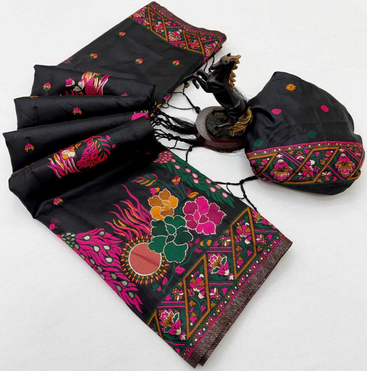 YNF Wholesale Pashmina Embroidered Sarees RIN211 PASHMINA-VOL-5 | Surat Manufacturer