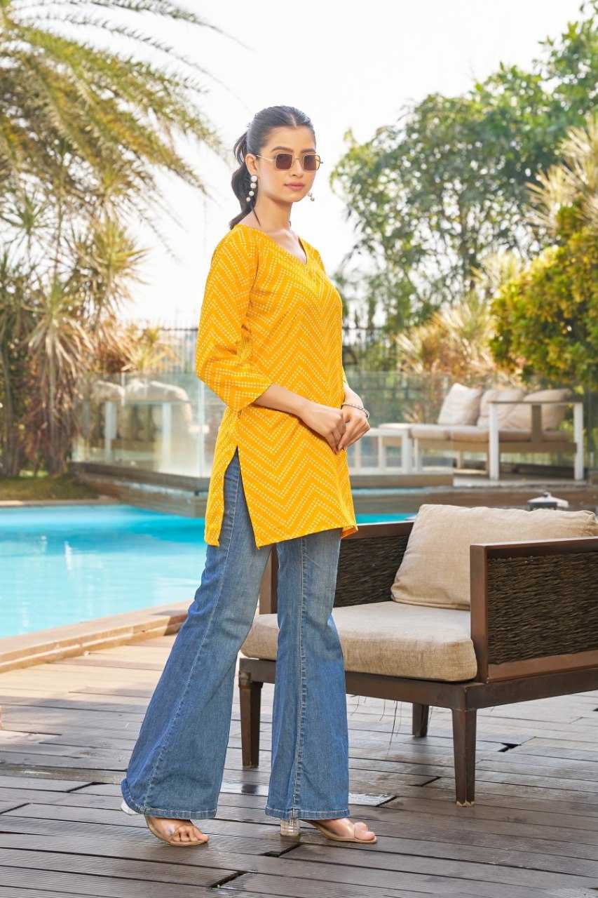 YNF Wholesale Poly Rayon Printed Kurtis KESH102 DD07 | Surat Manufacturer