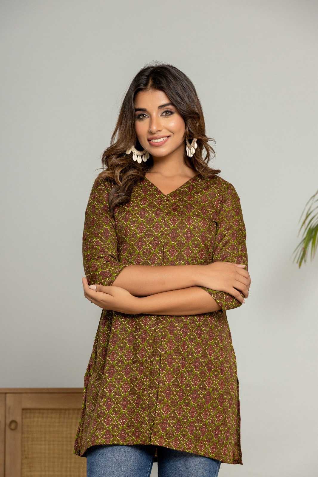 YNF Wholesale Poly Rayon Tops KESH738 Mustard | Surat Manufacturer