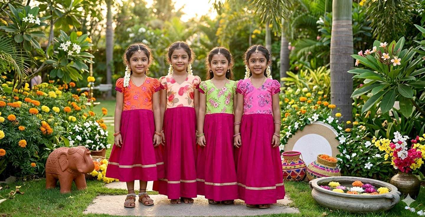 YNF Wholesale Pure Cotton Kids Gown KESH505 Pinkky | Surat Manufacturer