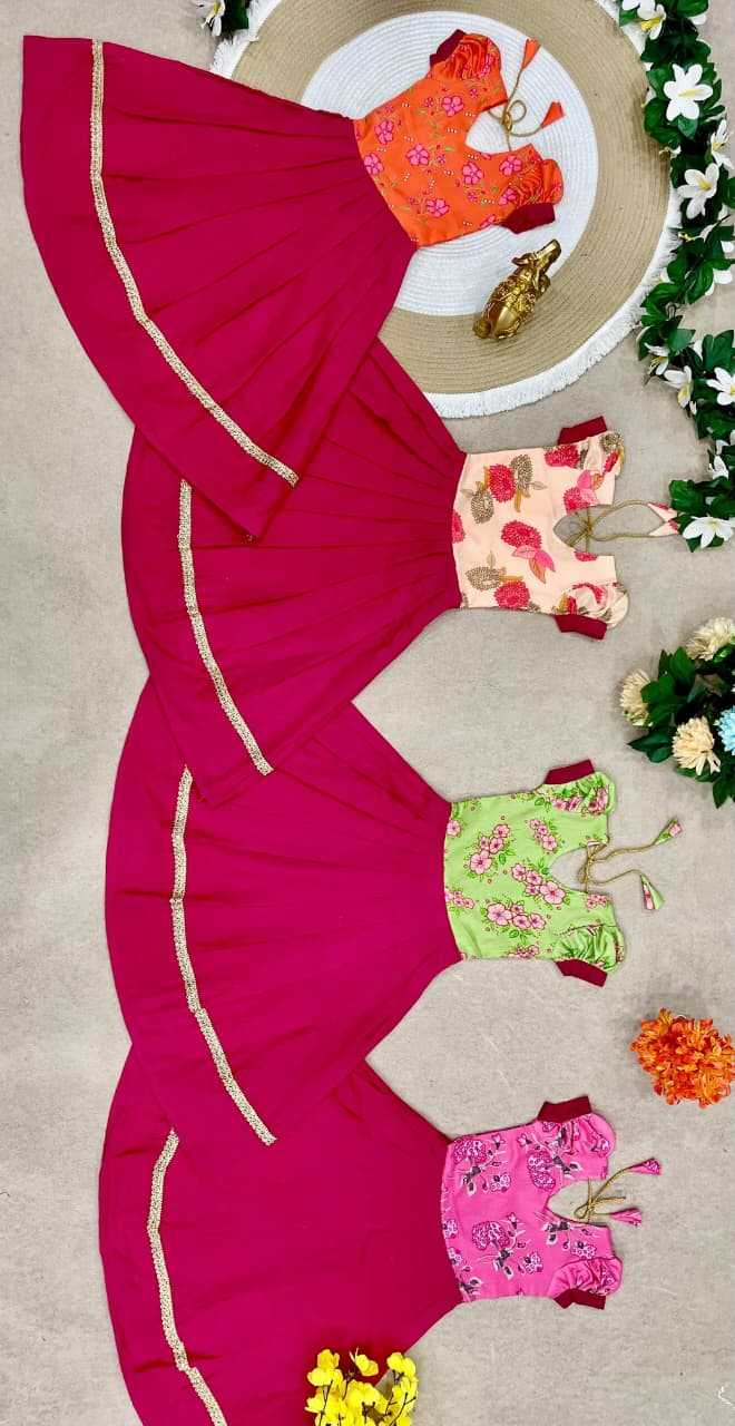YNF Wholesale Pure Cotton Kids Gown KESH505 Pinkky | Surat Manufacturer