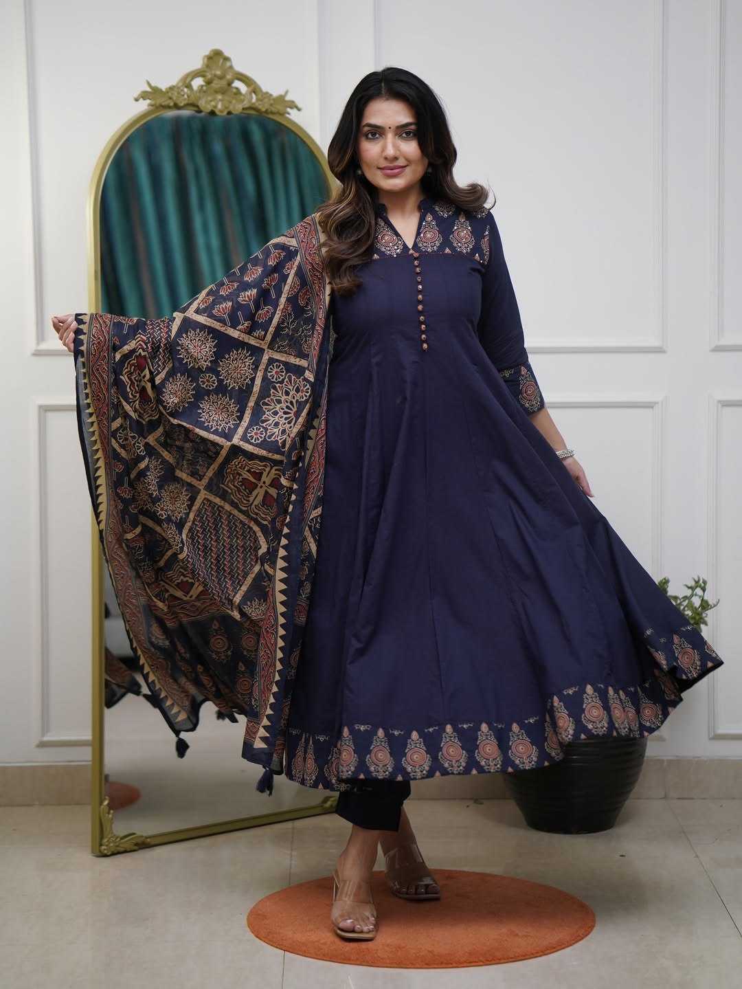 YNF Wholesale Pure Cotton Cotton Suits KESH562 ANARAKLI | Surat Manufacturer