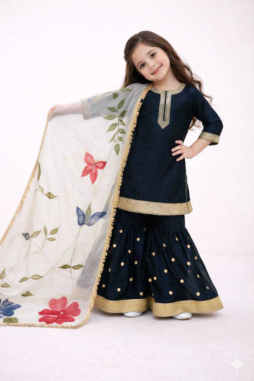 YNF Wholesale Pure Silk Kids Sharara KESH415 243 | Surat Manufacturer