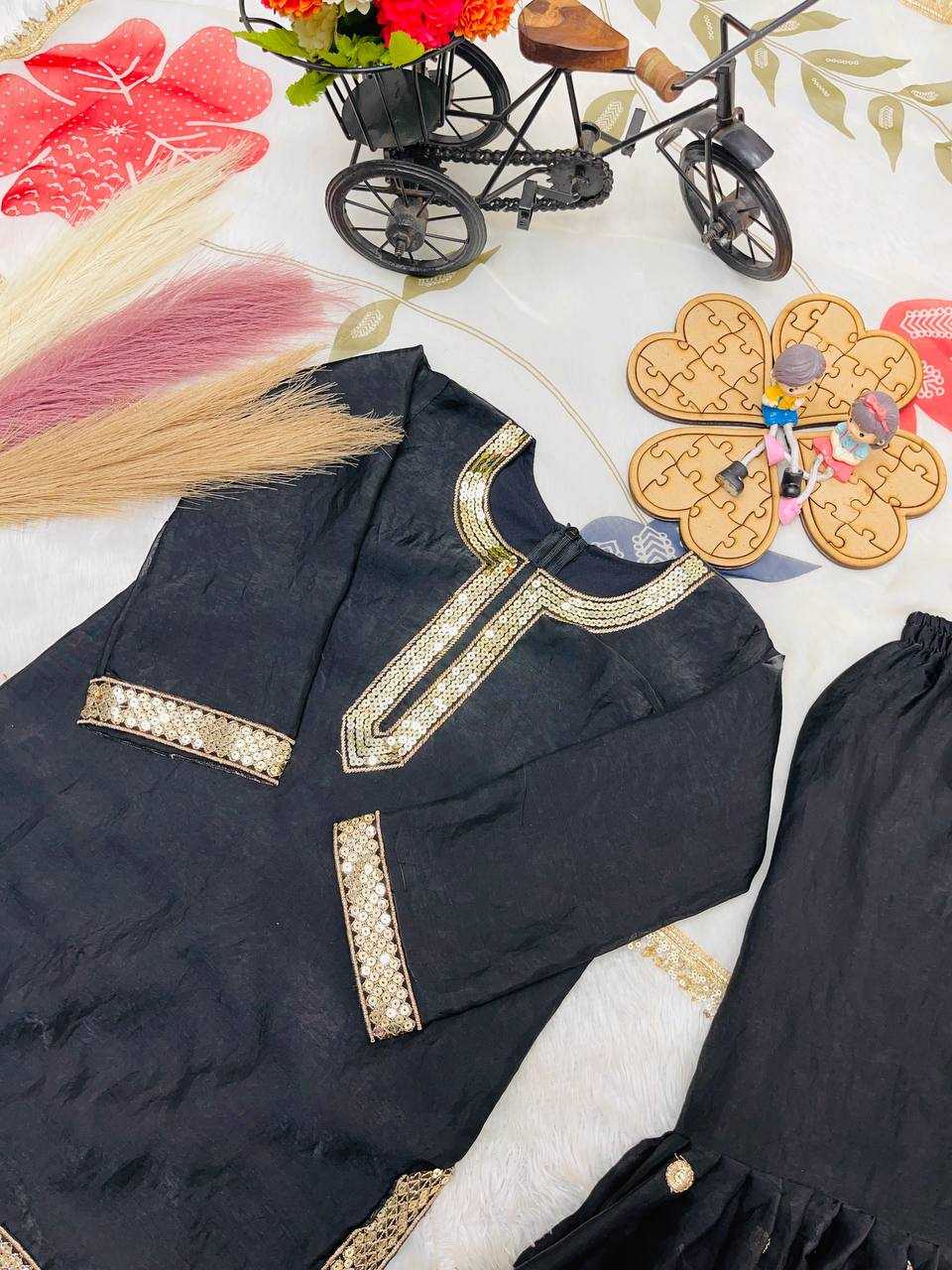 YNF Wholesale Pure Silk Kids Sharara KESH415 243 | Surat Manufacturer