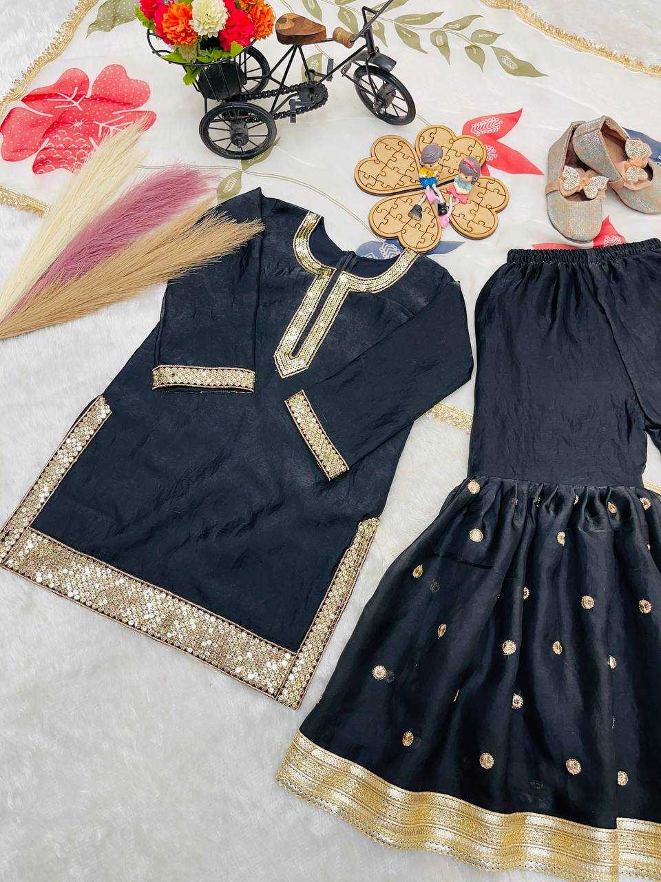 YNF Wholesale Pure Silk Kids Sharara KESH415 243 | Surat Manufacturer