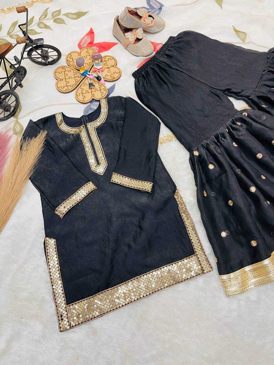 YNF Wholesale Pure Silk Kids Sharara KESH415 243 | Surat Manufacturer
