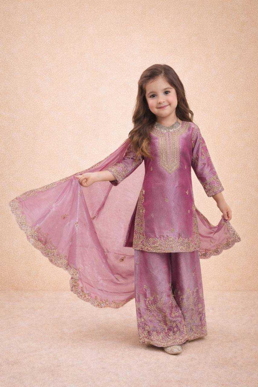 YNF Wholesale Pure Silk Kids Sharara KESH415 244 | Surat Manufacturer