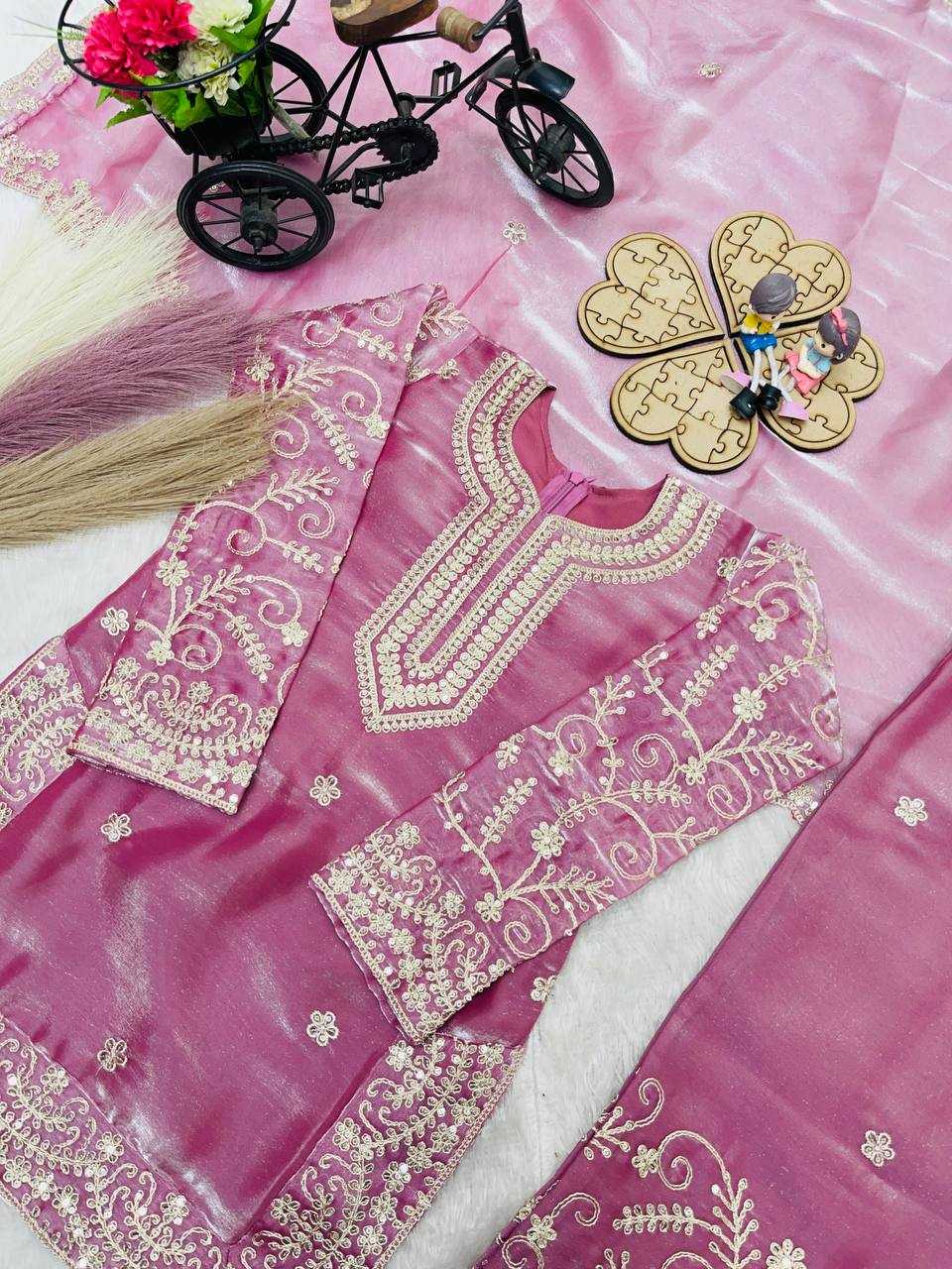 YNF Wholesale Pure Silk Kids Sharara KESH415 244 | Surat Manufacturer