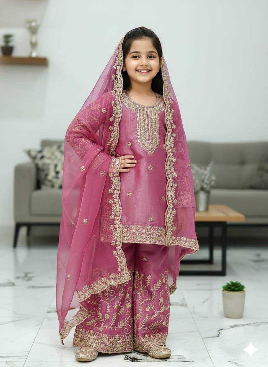 YNF Wholesale Pure Silk Kids Sharara KESH415 244 | Surat Manufacturer