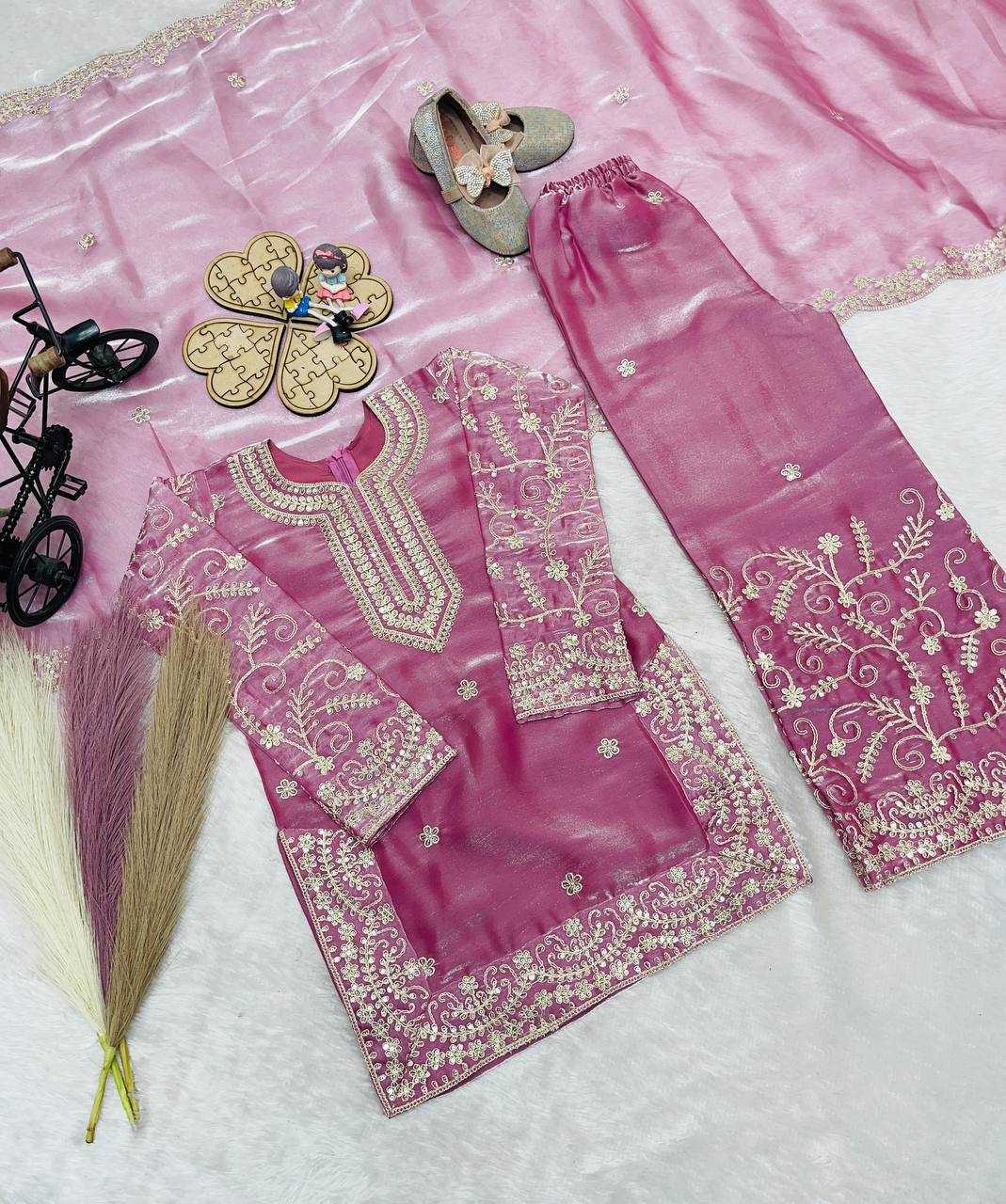 YNF Wholesale Pure Silk Kids Sharara KESH415 244 | Surat Manufacturer