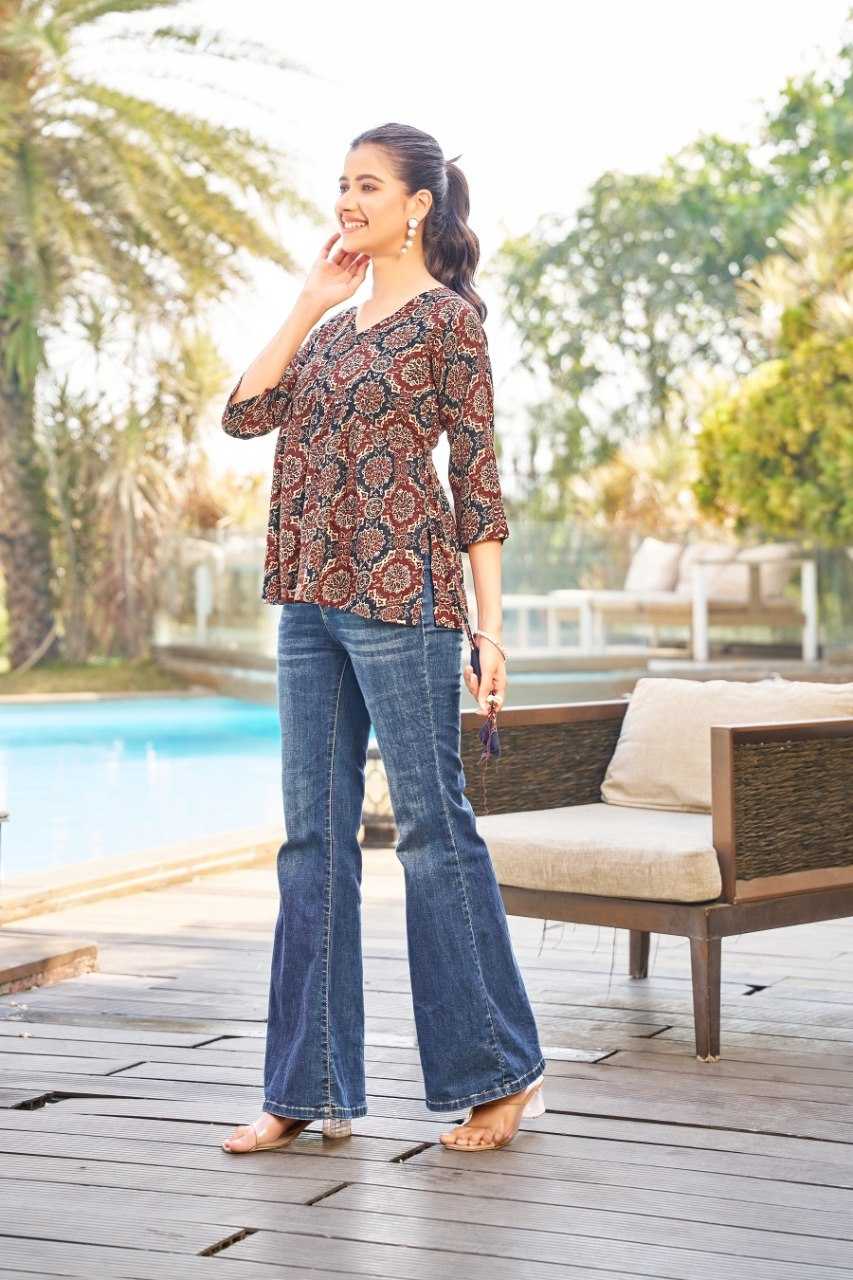 YNF Wholesale Reyon Cotton Printed Kurtis KESH102 DD06 | Surat Manufacturer