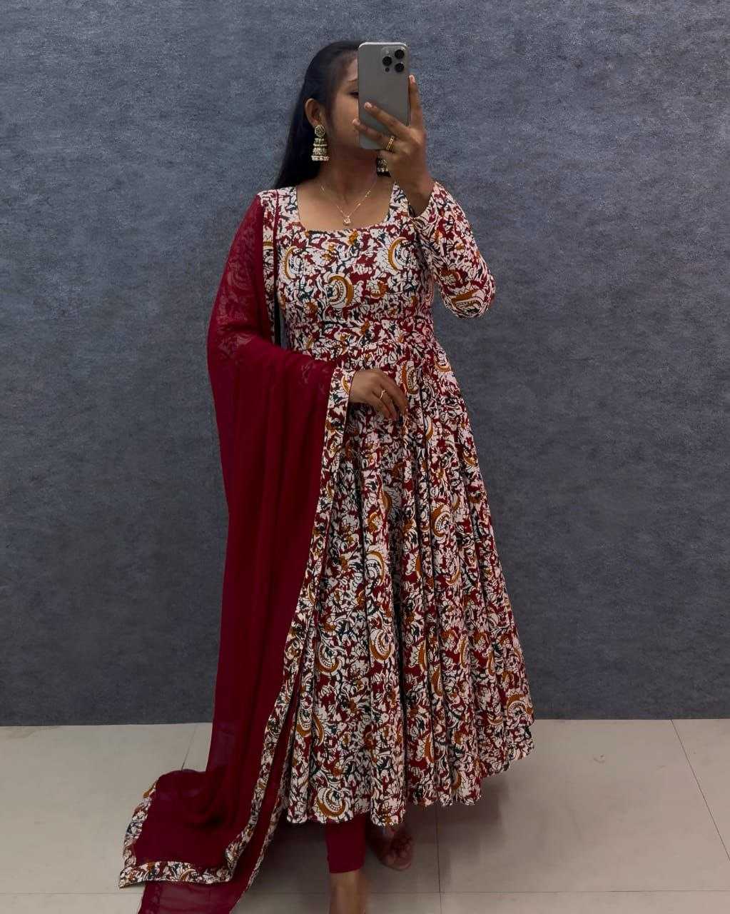 YNF Wholesale Reyon Cotton Georgette Gown KESH103 REYON | Surat Manufacturer