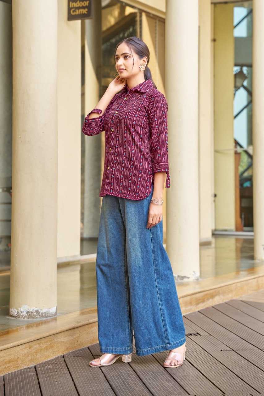 YNF Wholesale Reyon Cotton Slub Reyon Women Shirts KESH102 DD08 | Surat Manufacturer