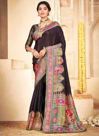 Ynf Russian Silk  Sarees Wholesale Printed Sarees Striped Sarees Festive Sarees Manufacturer - YNF Online